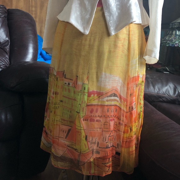 Raindrops Rayon Boho Skirt - Picture 3 of 8